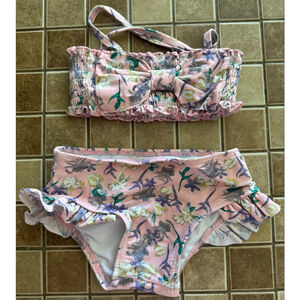 Baby Jessica Simpson Bikini 3-6 Months Pink Floral Swimsuit